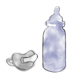 baby bottle illustration