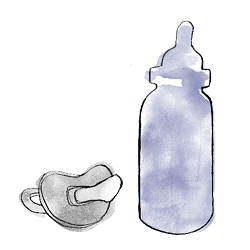 baby bottle illustration