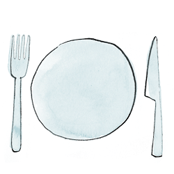 dinnerware illustration