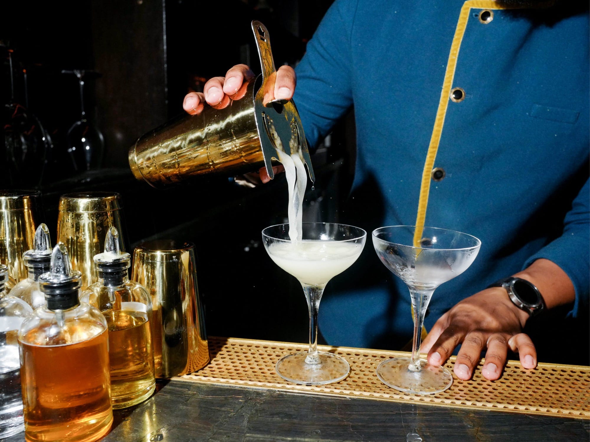 Chapel Bar Bartender mixing a drink
